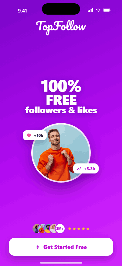 TopFollow app download preview