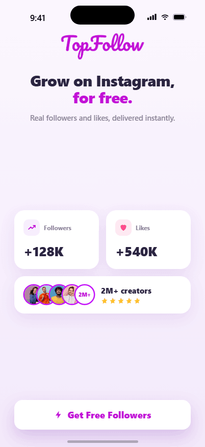 TopFollow Android APK installation preview